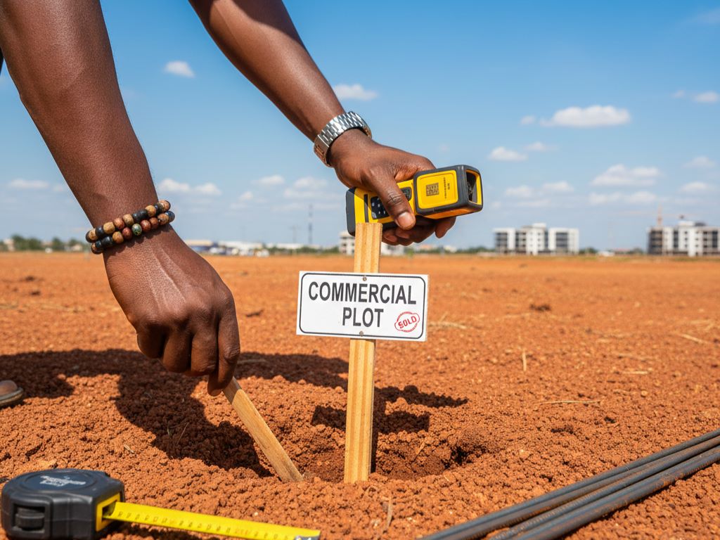 Land measurement and allocation process